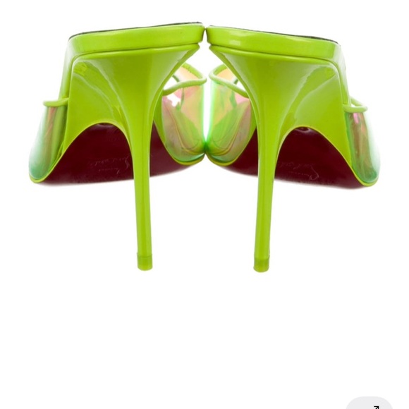 Christian Louboutin Iridescent Green Heels - Picture 4 of 7